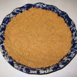 Cookie Crumb Crust in Pie Plate