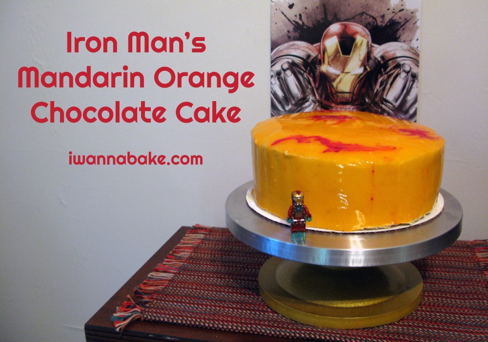 Iron Man's Mandarin Orange Chocolate Cake