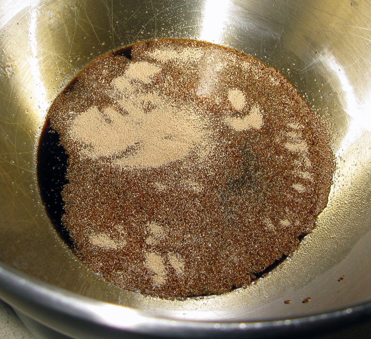 Molasses Bread Yeast Before Activation